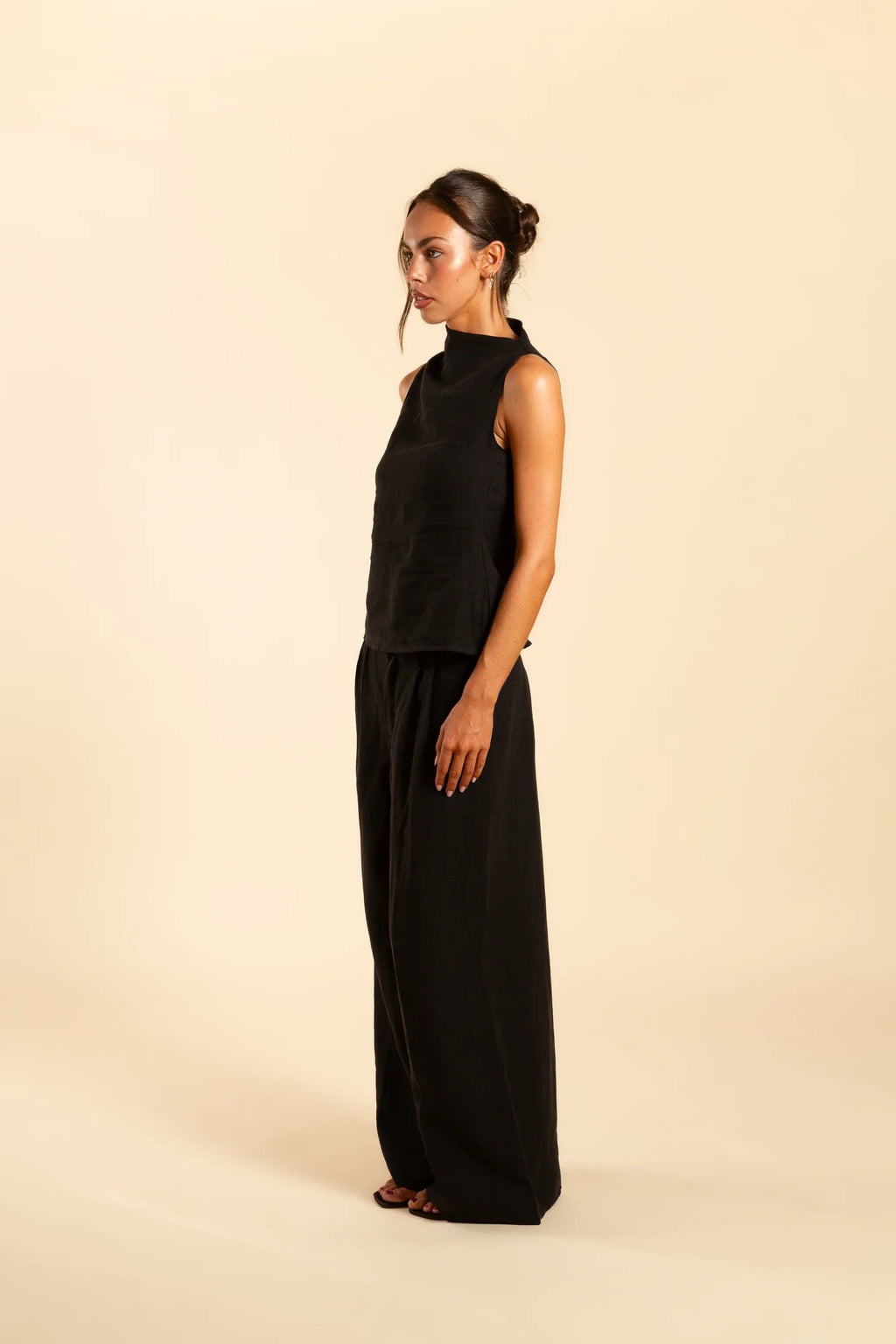TOP CUELLO ALTO PM | NEGRO
