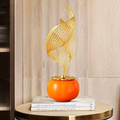 ArtZ® Nordic Aura Sculpture - Orange Sphere