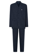 Pijama Hombre Largo Solapa Popelín Estampado - Marino 1400_39