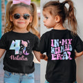 Personalizado En Mi Sirena Era Kid Camiseta Sudadera Sudadera con Capucha con Nombre Edad Regalo de Cumpleaños para Niñas Mermaid Lovers