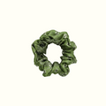 Chouchou 100% pure soie - Le moyen - Bandana vert