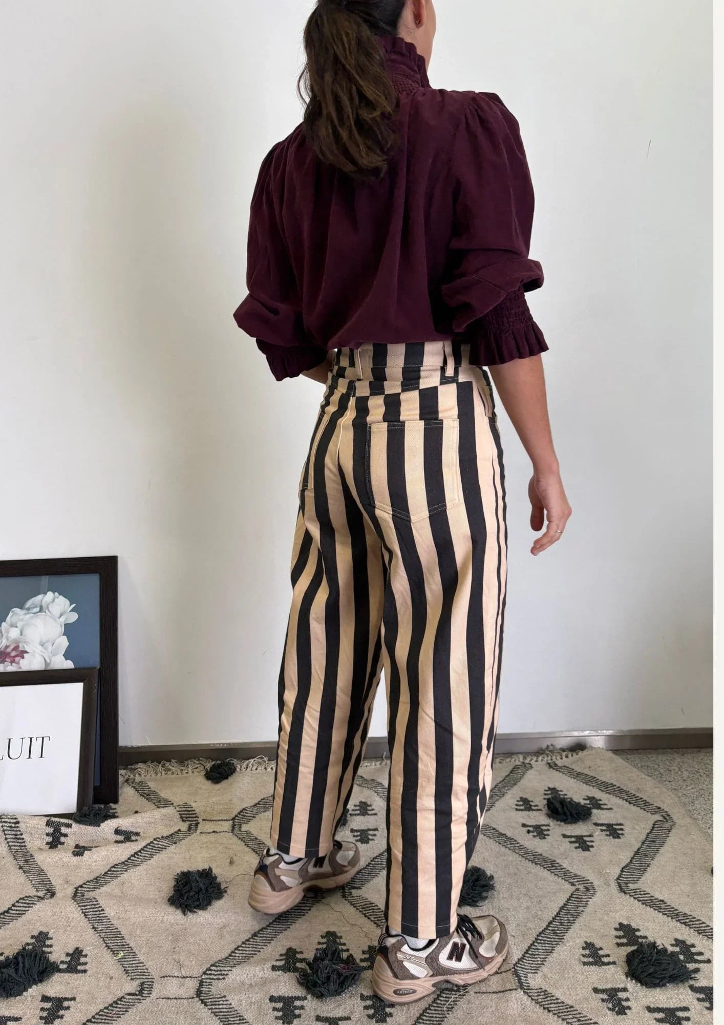 Pantalón Copenhague - Negro/Beige