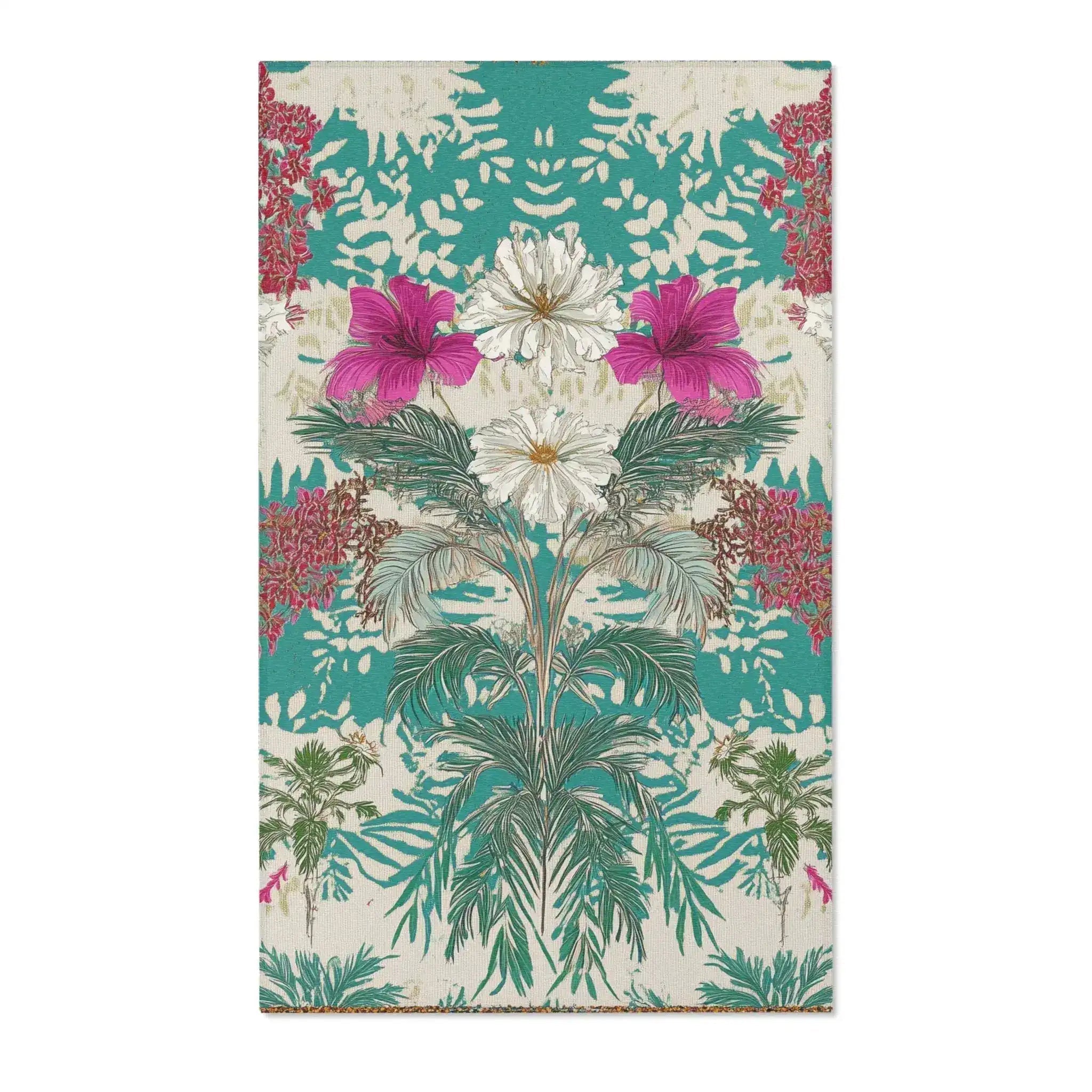 Tropical Bloomburst Accent Rug