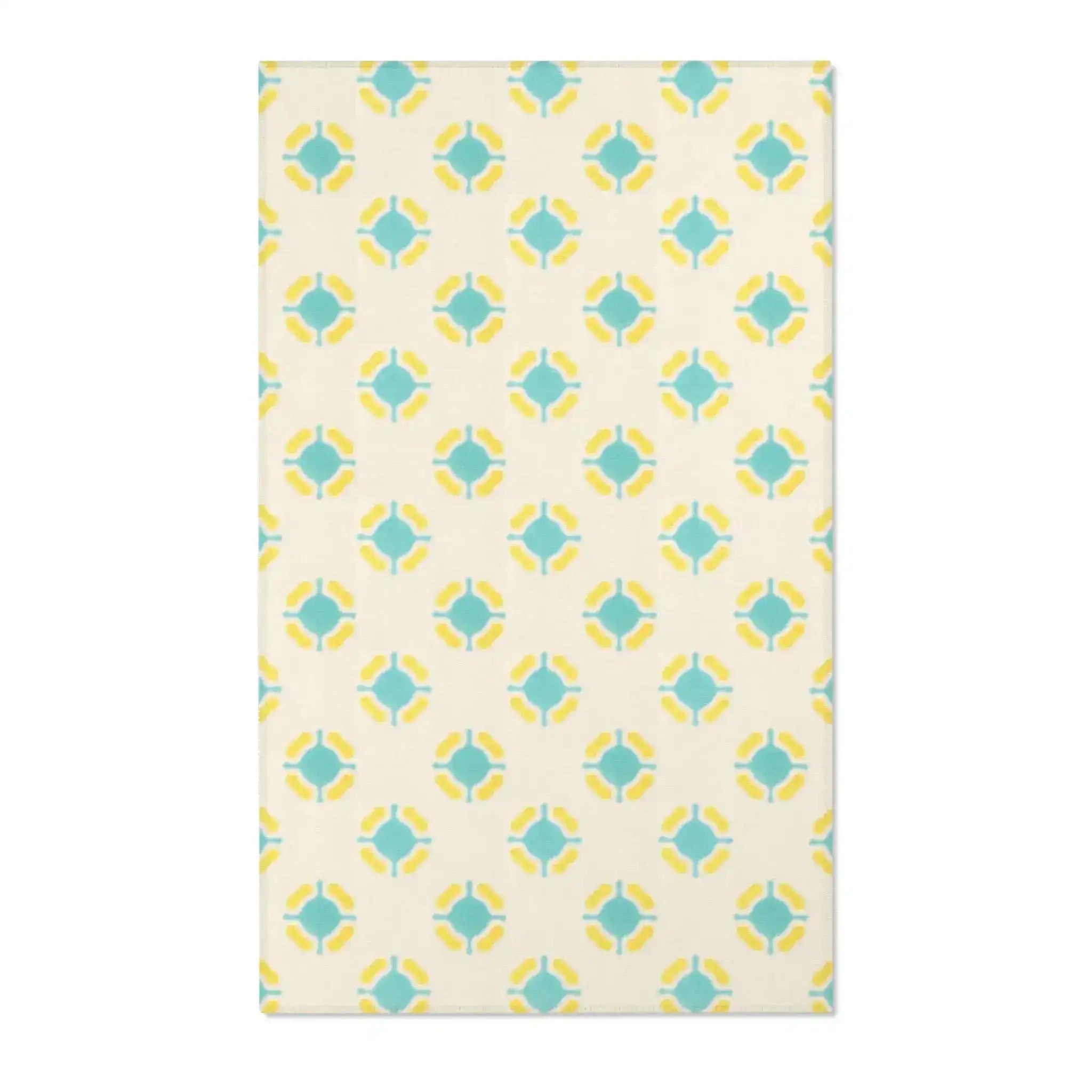Pastel Floral Medallion Accent Rug