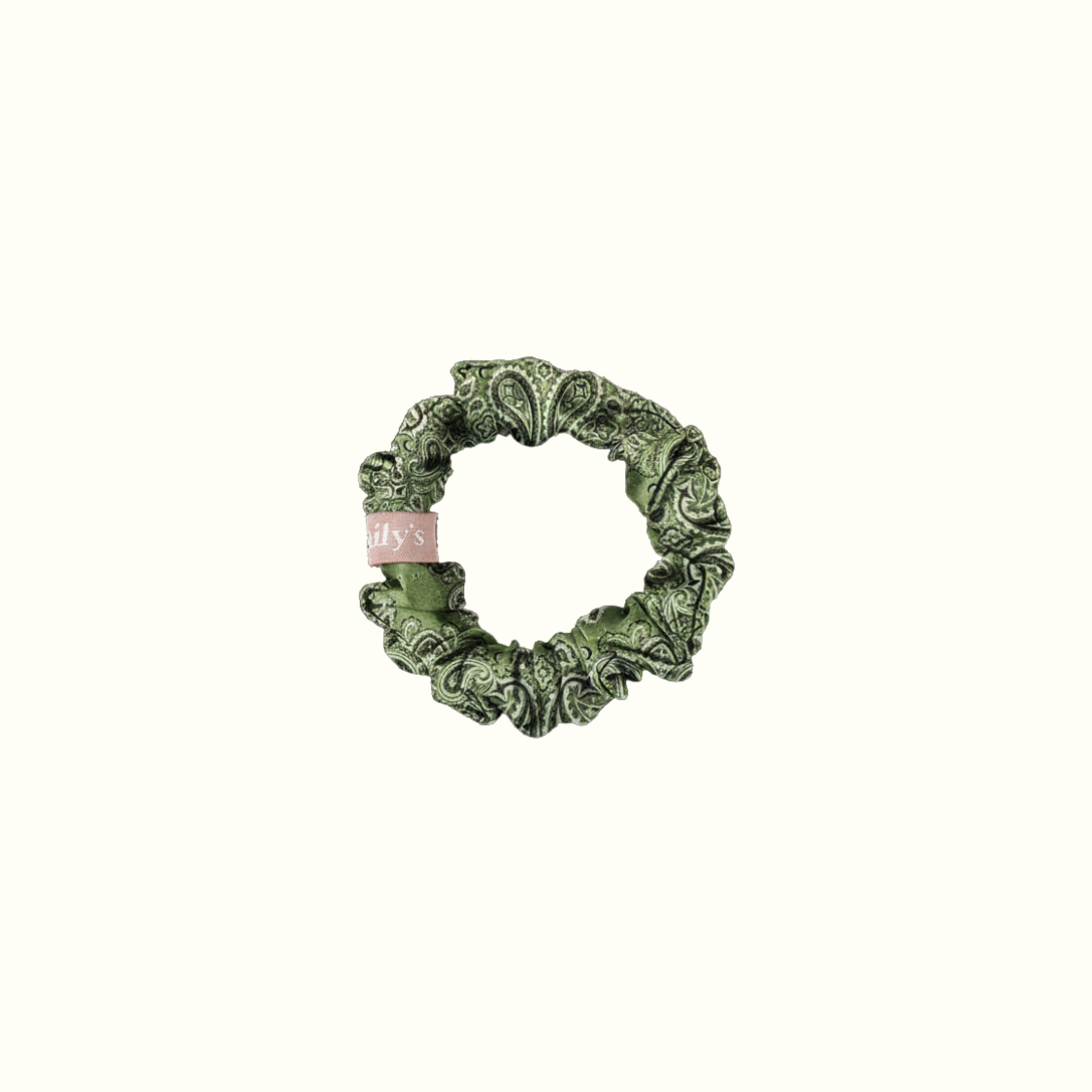 Chouchou 100% pure soie - Le petit - Bandana vert