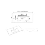 BATHME TRIO Mueble de Baño con Lavabo 3 Cajones Color Roble Estela