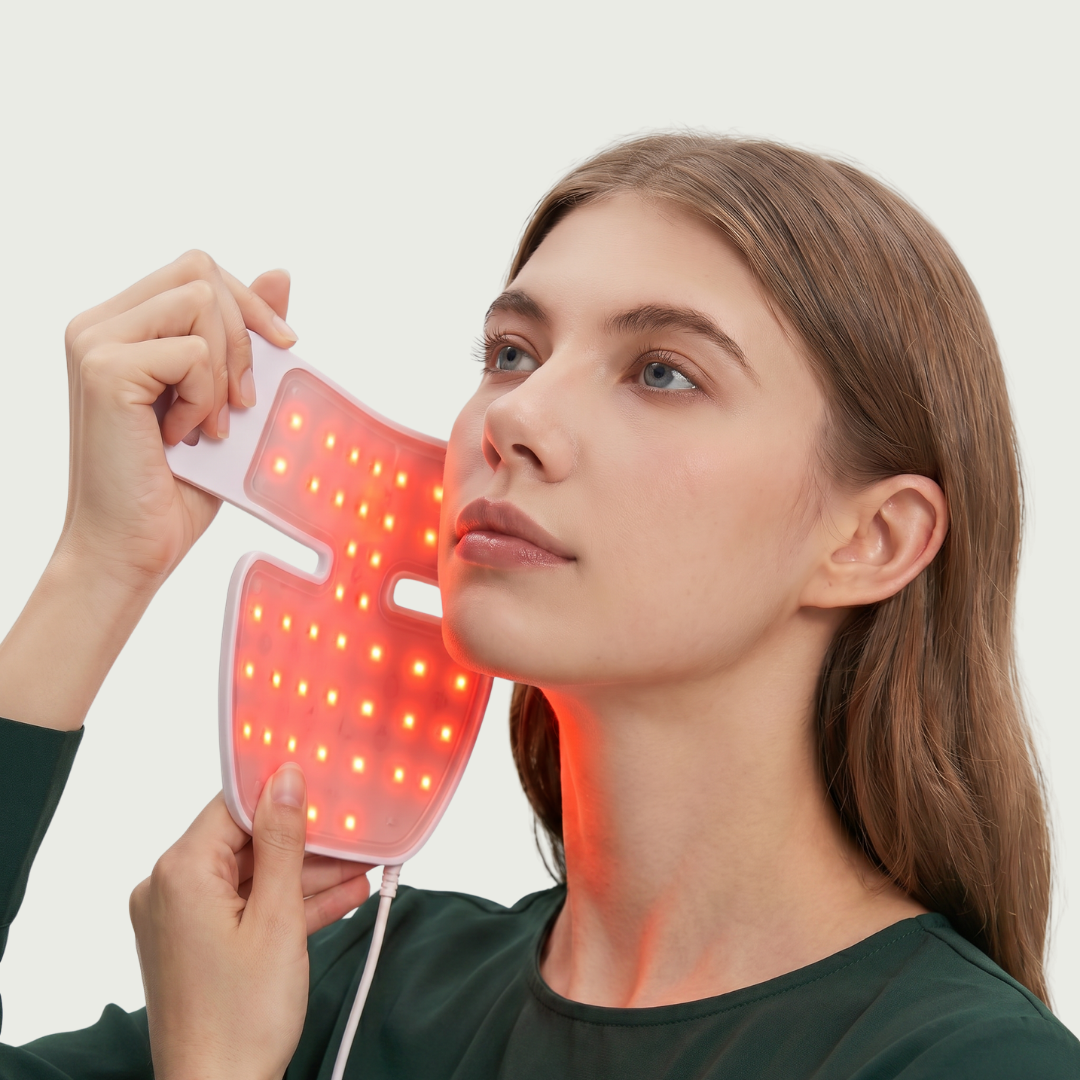 Máscara LED Infrarroja Profesional Cuello y Escote - 850nm Silicona de Grado Médico