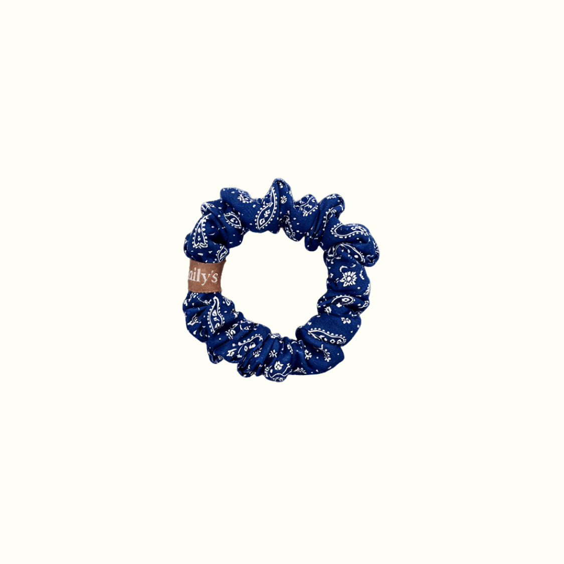 Chouchou 100% pure soie - Le petit - Bandana bleu