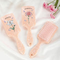 Personalizada Flor de Cristal de Nacimiento Mariposa Paleta Cojín de Aire Peine con Nombre y y Cinta Herramienta de Maquillaje Regalo de Cumpleaños para Mujeres Niñas
