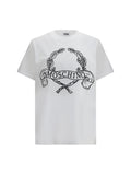 Moschino Laurel Crown Embroidered Logo T-Shirt — White