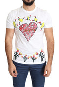 White Saint Valentine Print Cotton Men T-Shirt