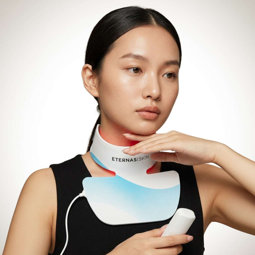Máscara LED Infrarroja Profesional Cuello y Escote - 850nm Silicona de Grado Médico