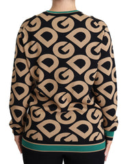 Women's Sweater Multicolor Virgin Wool Nylon