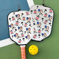 Funda impermeable personalizada con foto de la cara para pala de Pickleball con gancho Regalo de cumpleaños del día de la madre del padre para papá mamá abuelo jugador de Pickleball