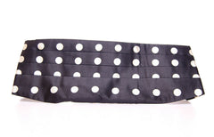 Men's Polka-Dot Silk Cummerbund Black Belt