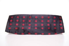 Men's Black Waist Smoking Tuxedo Cummerbund Belt Silk