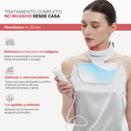 Máscara LED Infrarroja Profesional Cuello y Escote - 850nm Silicona de Grado Médico