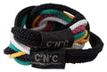Women's Multicolor Rope Leather Rustic Hook Buckle Belt Fabric