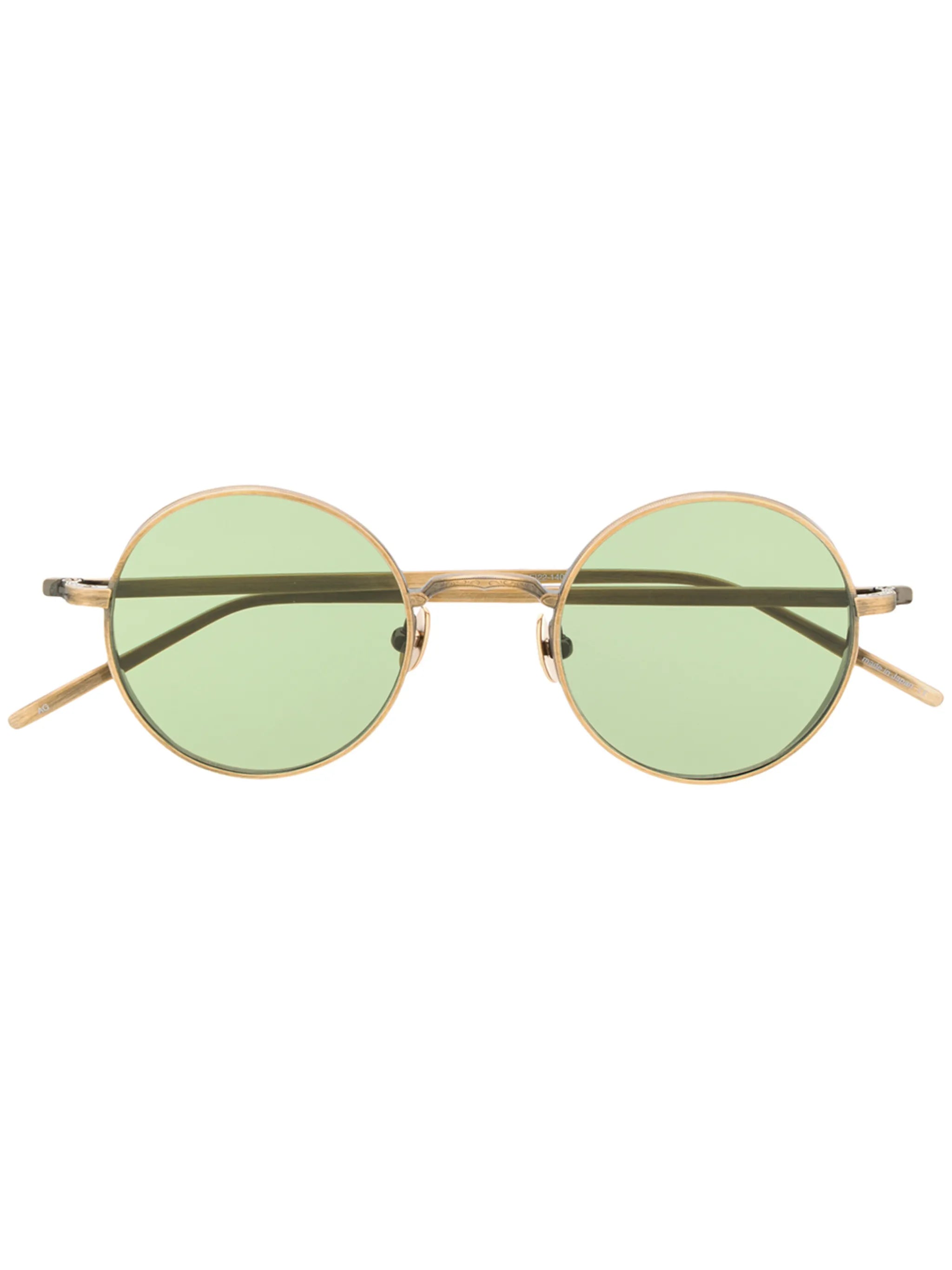 Matsuda Embossed Round-Frame Tinted Sunglasses — gold