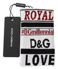 Men's Multicolor Wool Knit D&g Love Wristband Wrap Virgin Nylon Spandex Accessory