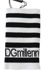 Men's Dgmillennials Wristband Black Virgin Wool Nylon Belt