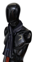 Men's Multicolor Wool Striped Unisex Wrap Fringes Shawl Silk Accessory