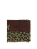 Mirror In The Sky Baroque Motif Cashmere Scarf — Brown