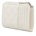 CC Quilted Caviar Zip Around Coin and Card Holder