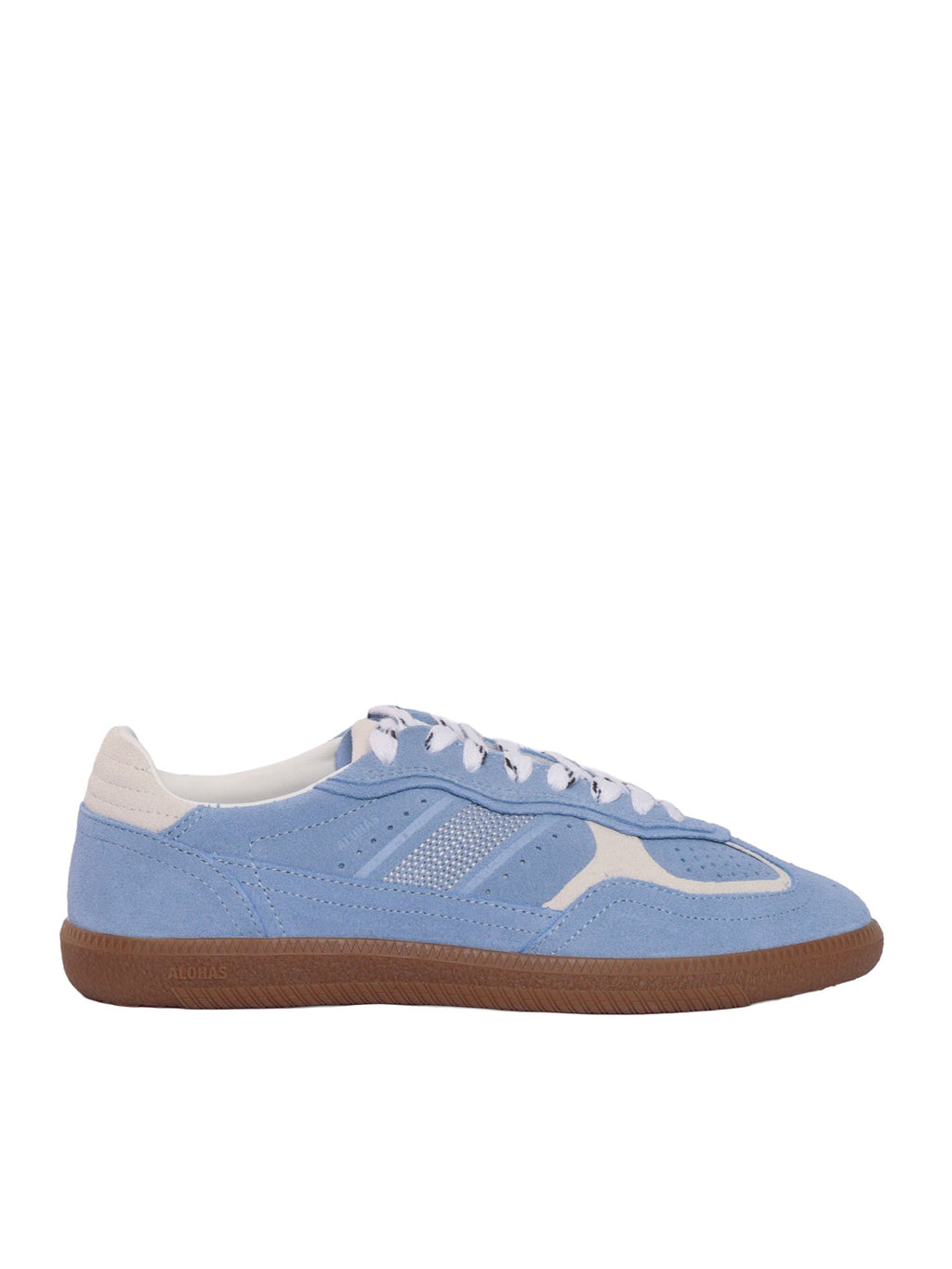 Tb.490 Rife Cornflower Blue Cream Leather Sneakers Altezza Tacco 2 Cm - 36