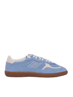 Tb.490 Rife Cornflower Blue Cream Leather Sneakers Altezza Tacco 2 Cm - 36