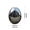 ArtZ® Stainless Steel Oval Egg Sculptures - 18.5 inch by 24 inch (47x61cm)