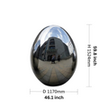 ArtZ® Stainless Steel Oval Egg Sculptures - 46.1 inch by 59.8 inch (117x152cm)