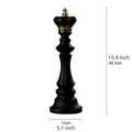 ArtZ® Chess Statue - Black King / Large