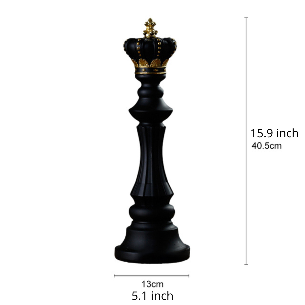 ArtZ® Chess Statue - Black King / Large