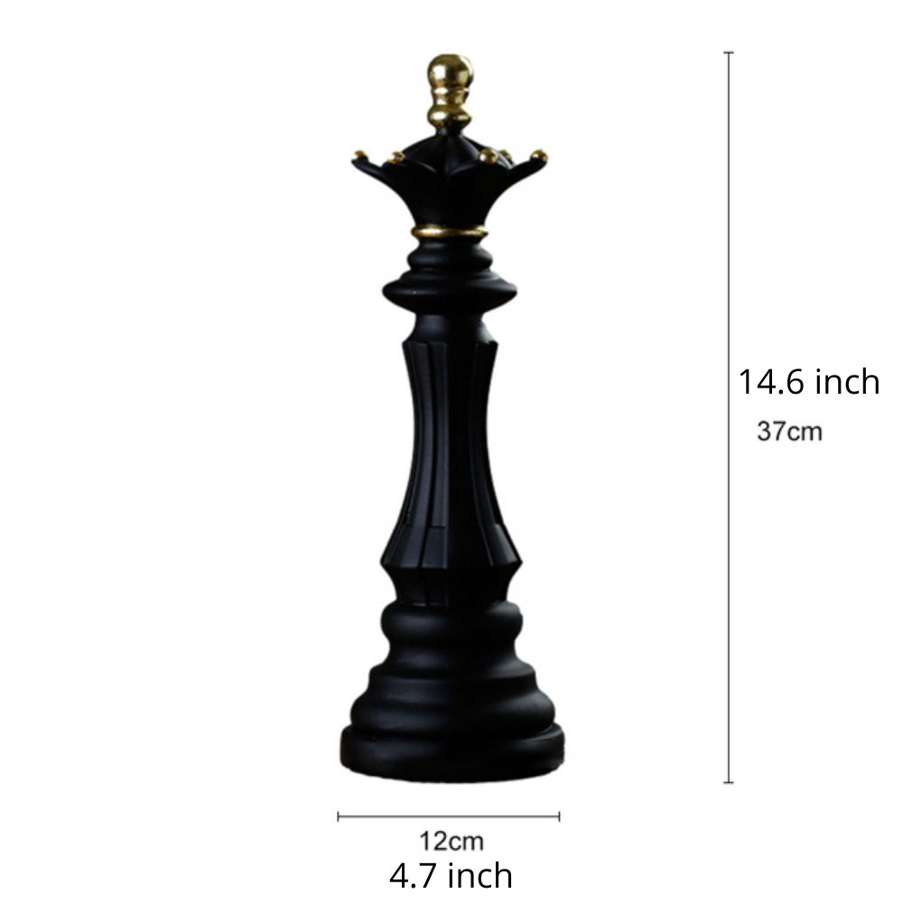 ArtZ® Chess Statue - Black Queen / Large