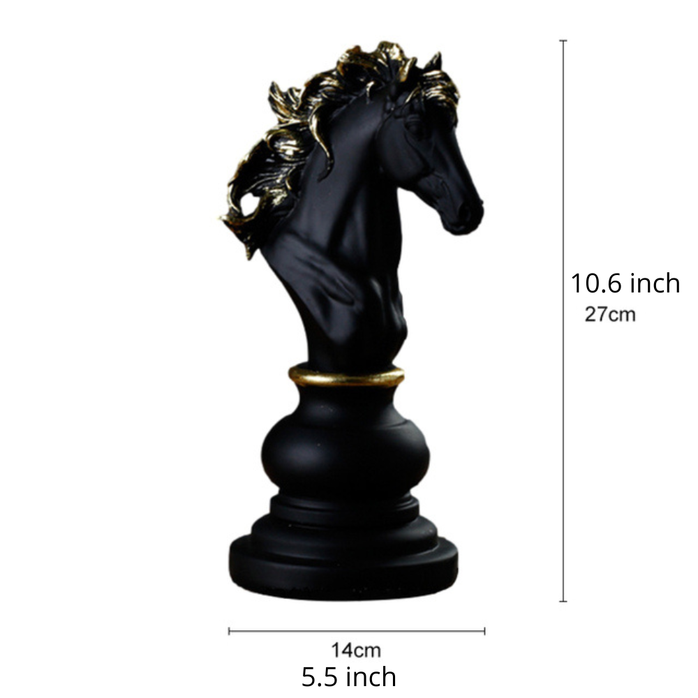ArtZ® Chess Statue - Black Knight / Large
