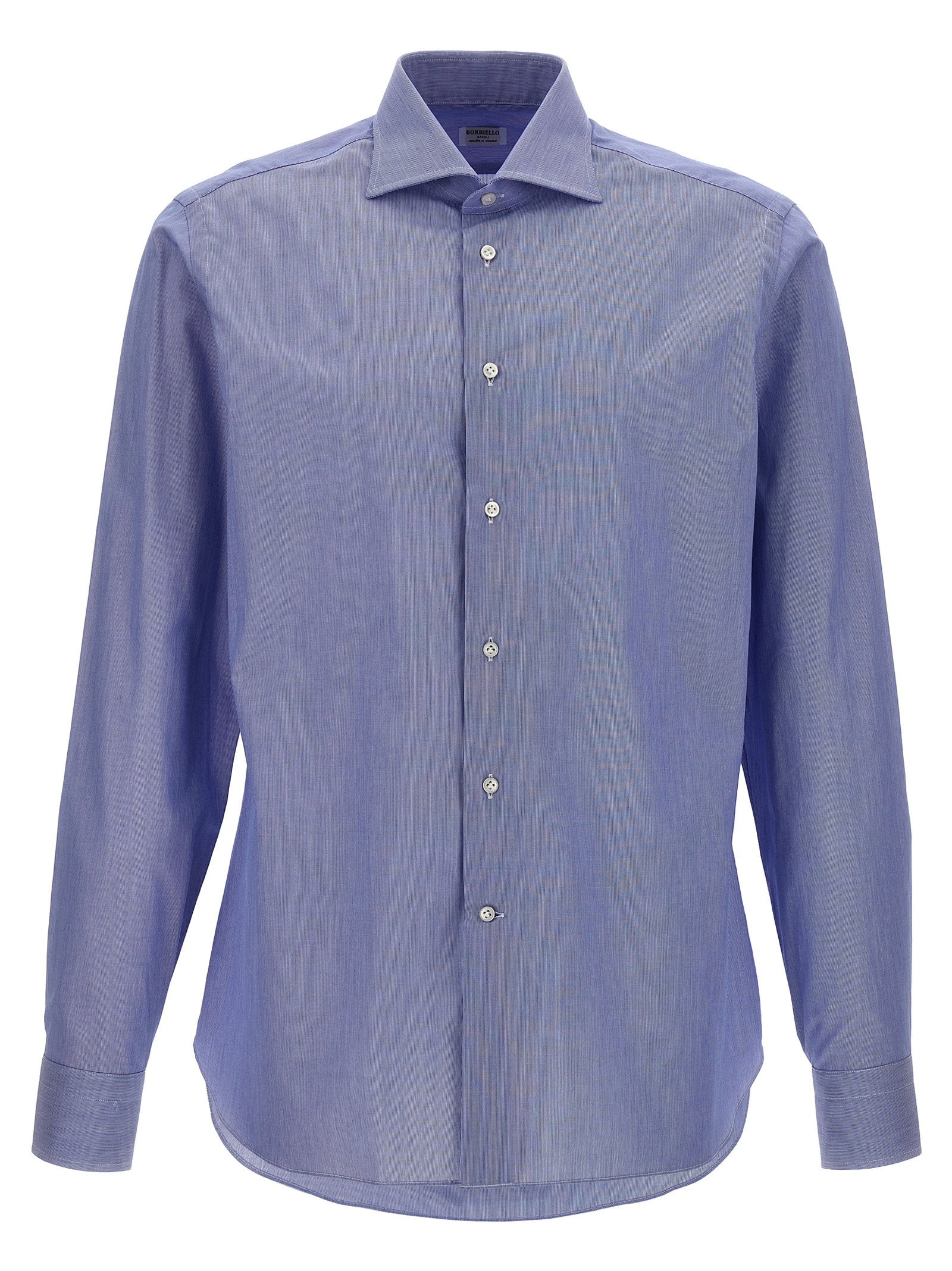 Borriello Cotton Oxford Shirt — Periwinkle