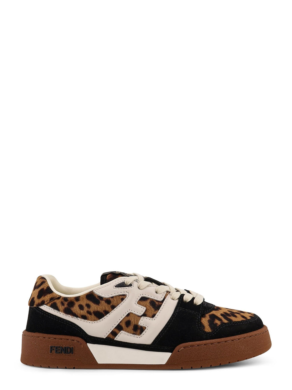 Fendi Sneakers Nat.brown+nero+garza Suede/cavallino - 40