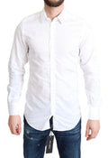 Men's White Cotton Long Sleeves Formal Shirt