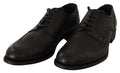 Men's Black Leather Oxford Wingtip Formal Dress Shoes