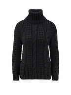 MONCLER GENIUS Sweaters Black Viscosa Elastan - XS