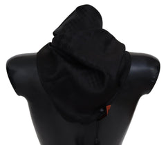 Men's Wool Knit Scarf Black