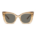 Saint Laurent SL552006 Cat-Eye Acetate Sunglasses — Beige