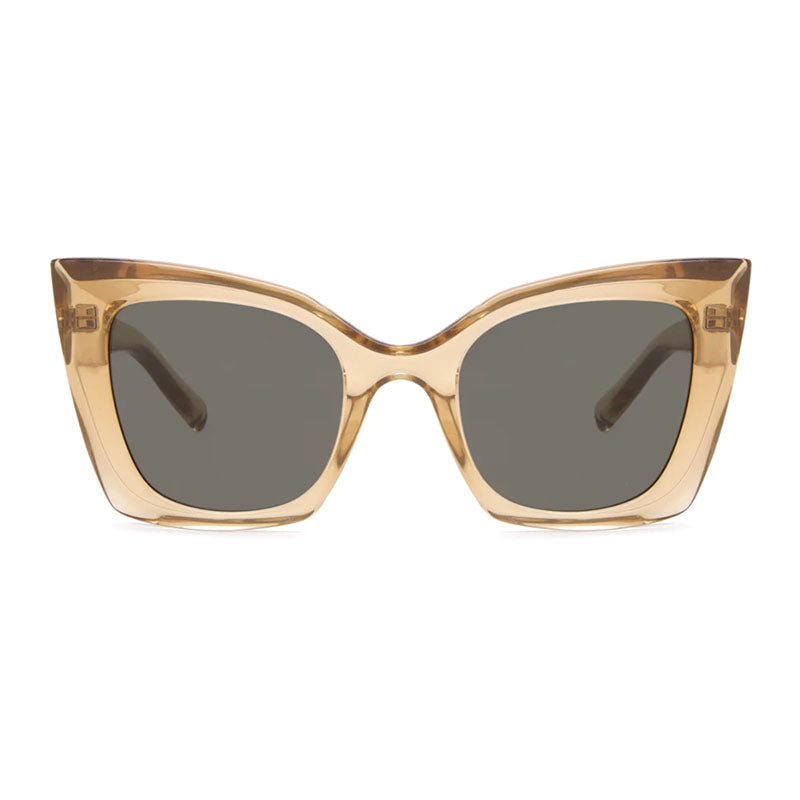 Saint Laurent SL552006 Cat-Eye Acetate Sunglasses — Beige