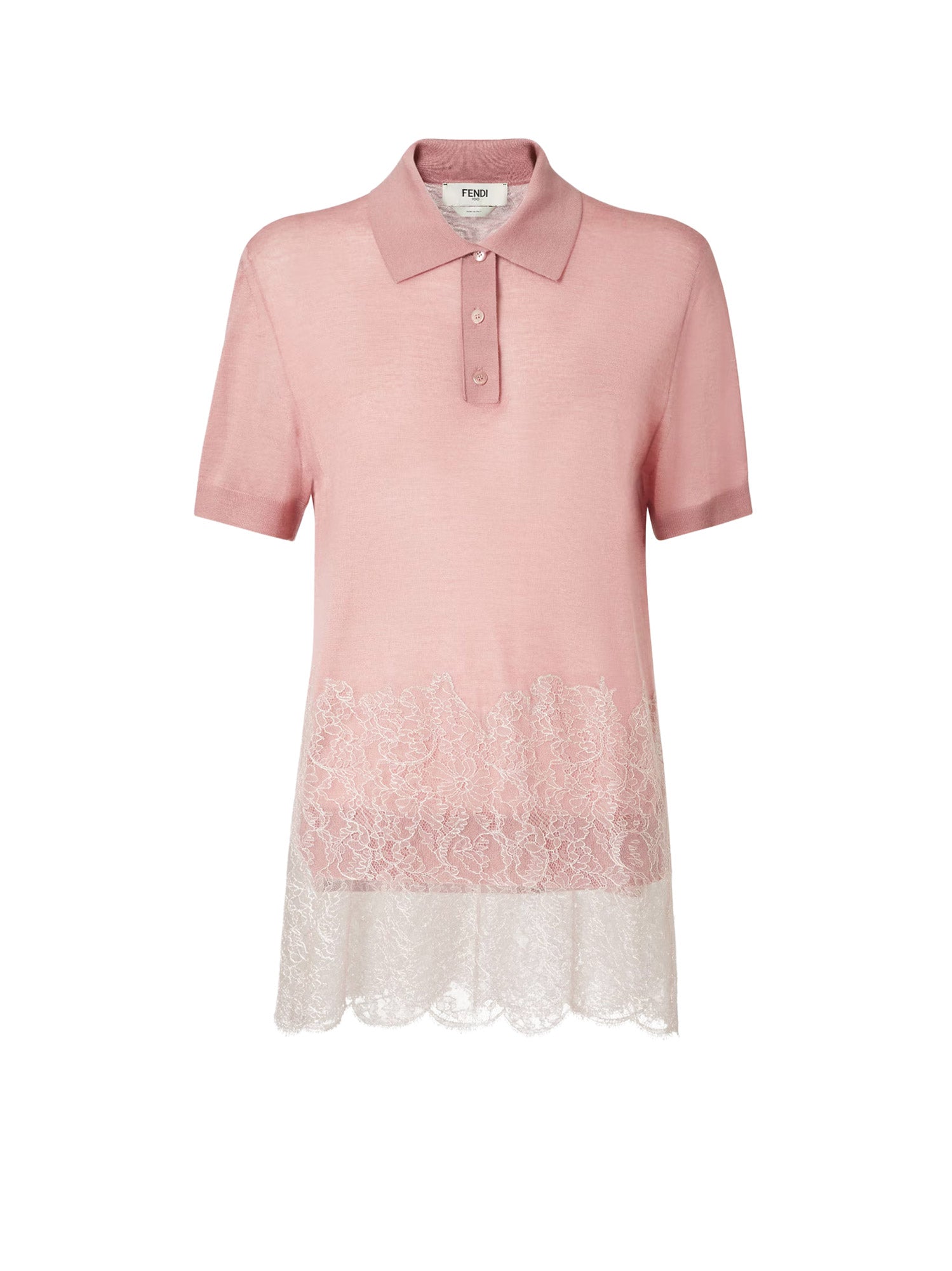 Fendi T-shirts and Polos Blush-25 Cashmere Seta Poliammide - 42