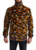 Multicolor Velvet Dg Logo Mens Sweater Jacket Cotton Clothing