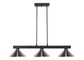 Z-Lite Cobalt Matte Black with Brushed Nickel Shades