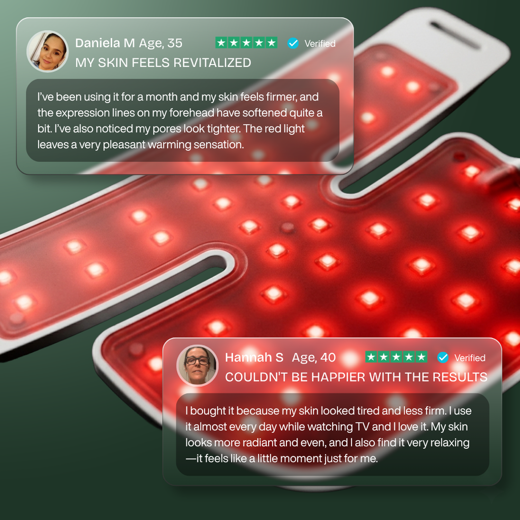 Máscara LED Infrarroja Profesional Cuello y Escote - 850nm Silicona de Grado Médico