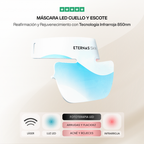 Máscara LED Infrarroja Profesional Cuello y Escote - 850nm Silicona de Grado Médico