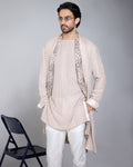 Chessboard Open Shrug Set By KYNAH, Luxury Indian Fashion & Bridal Wear
